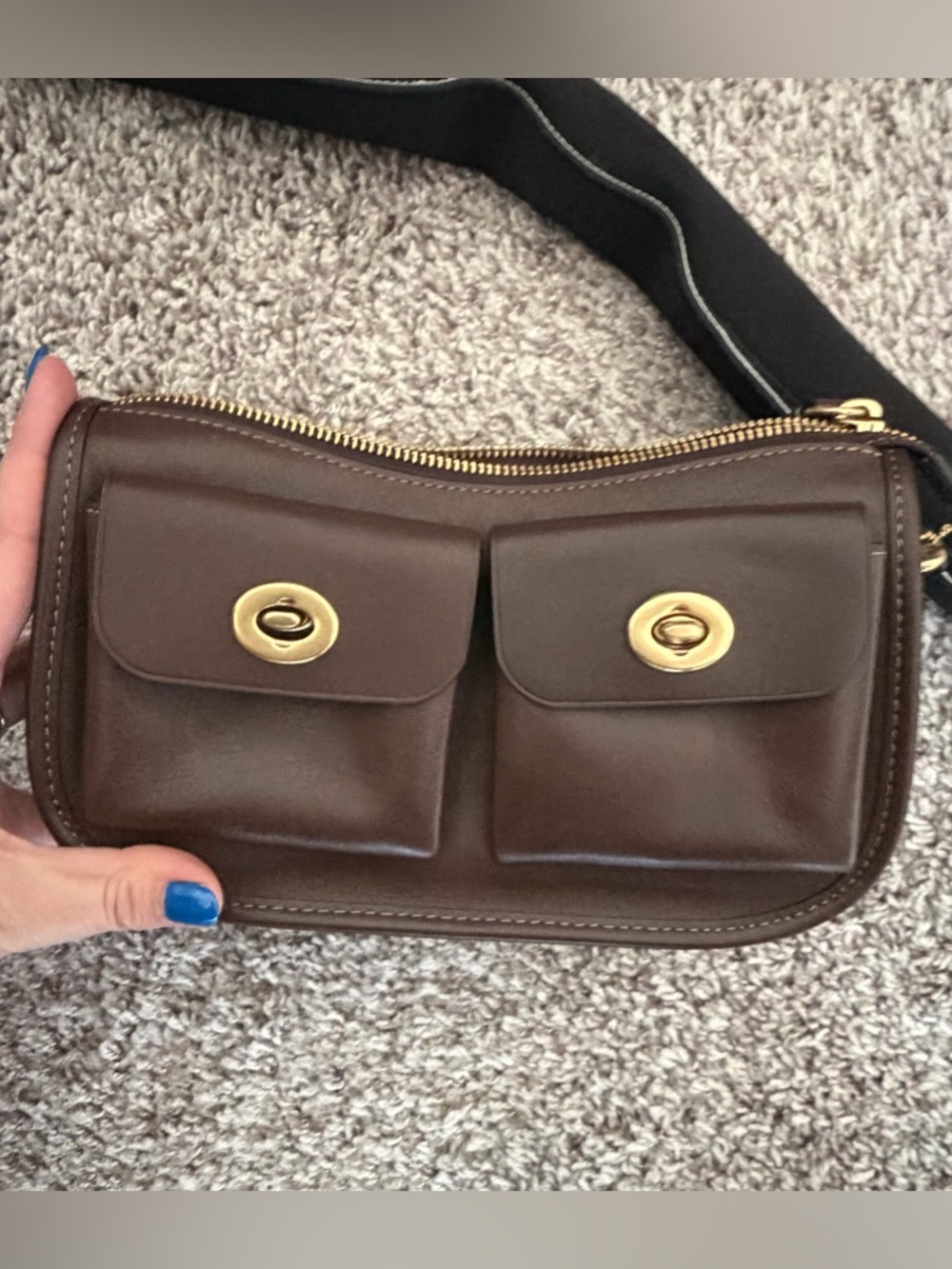 Coach twin turn lock waverly bag